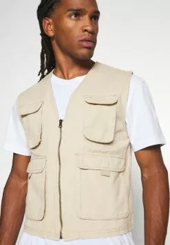 Brave Soul Chaleco - Stone, Hombre -Brave Soul Ventas 0032f2ae29d3433cbb3d6ac4b7187b43