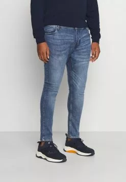 Brave Soul MADISON - Vaqueros Tapered - Light Blue, Hombre