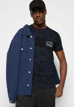 Brave Soul YOSHI - Camiseta Estampada - Blue Camo/jet Black/optic White, Hombre -Brave Soul Ventas 00a10d8df0214a2dab9fa6bdfc7d1adc