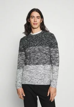 Brave Soul RESTON - Jersey De Punto - French Navy/ Vintage White, Hombre