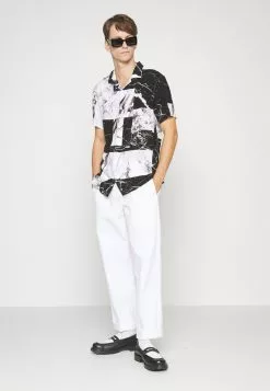 Brave Soul METAM - Camisa - Black/white, Hombre -Brave Soul Ventas 01fa27edcb6746398d3a2985377dc56e