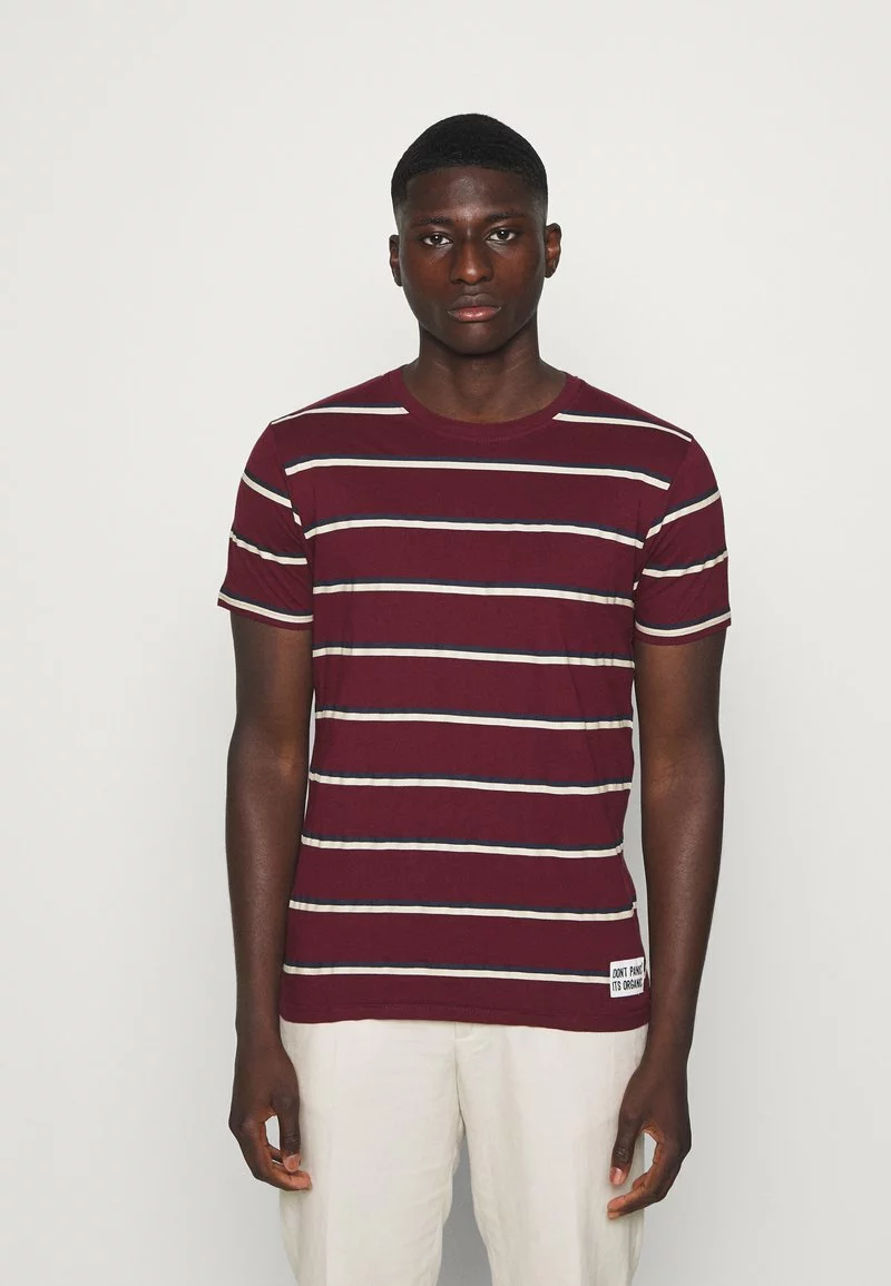 Brave Soul 3 Pack - Camiseta Estampada - True Khaki/navy/burgundy, Hombre 4 Brave Soul 3 Pack - Camiseta Estampada - True Khaki/navy/burgundy, Hombre - Imagen 4