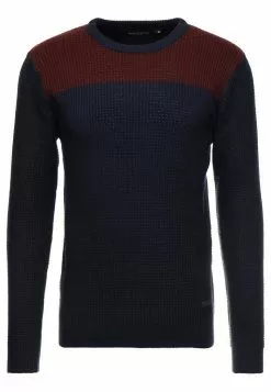 Brave Soul HERMES - Jersey De Punto - Dark Navy/dark Burgundy, Hombre -Brave Soul Ventas 047229e127cb4154a219935428fa9dc9