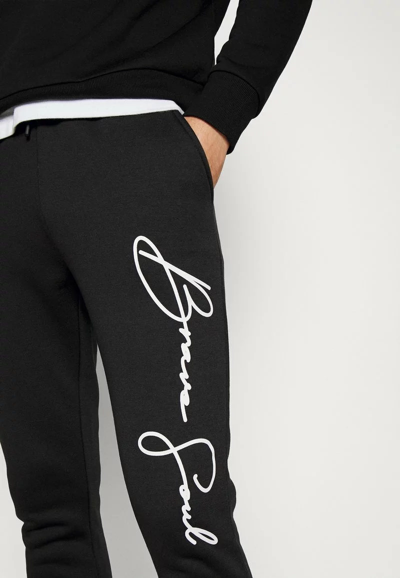 Brave Soul SIGNATURE - Chándal - Jet Black/optic White, Hombre 6 Brave Soul SIGNATURE - Chándal - Jet Black/optic White, Hombre - Imagen 6