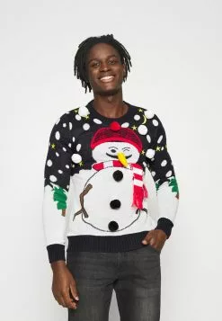 Brave Soul XMAS - Jersey De Punto - Navy/white, Hombre