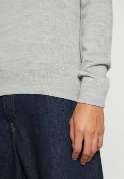 Brave Soul SANCHO - Jersey De Punto - Light Grey Marl, Hombre -Brave Soul Ventas 050a3b325abd4d379b5e86e7714ca34b