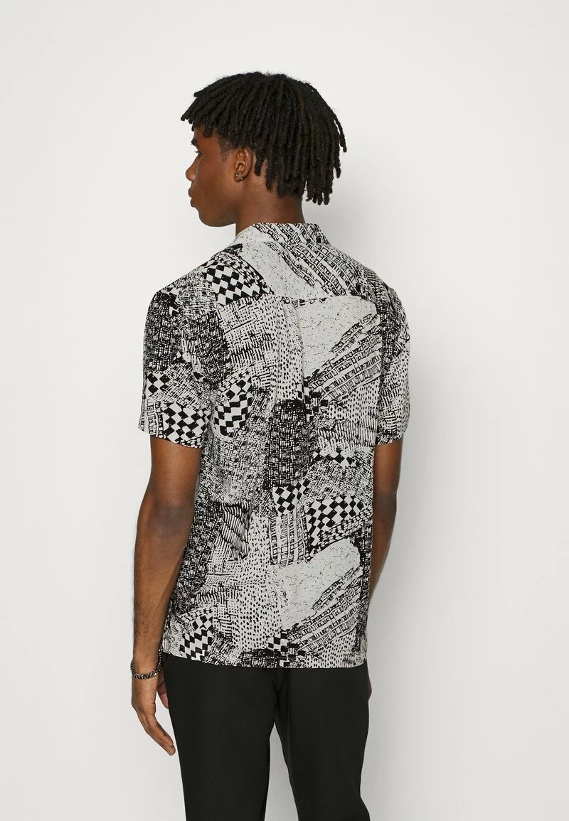 Brave Soul Camisa - White/black, Hombre 3 Brave Soul Camisa - White/black, Hombre - Imagen 3