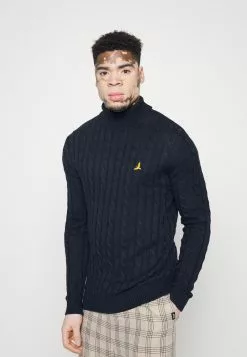 Brave Soul CHURRA - Jersey De Punto - French Navy, Hombre