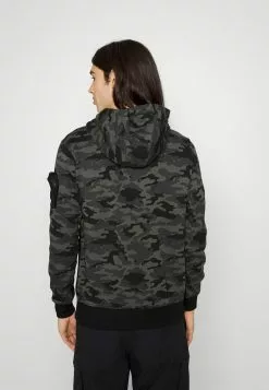 Brave Soul MEIR - Sudadera - Jet Black/blue/khaki, Hombre -Brave Soul Ventas 09984ac7b2384ba0abc15276c960d773