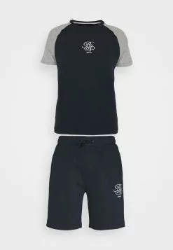 Brave Soul HORNBILL - Camiseta Estampada - Dark Navy/light Grey Marl, Hombre