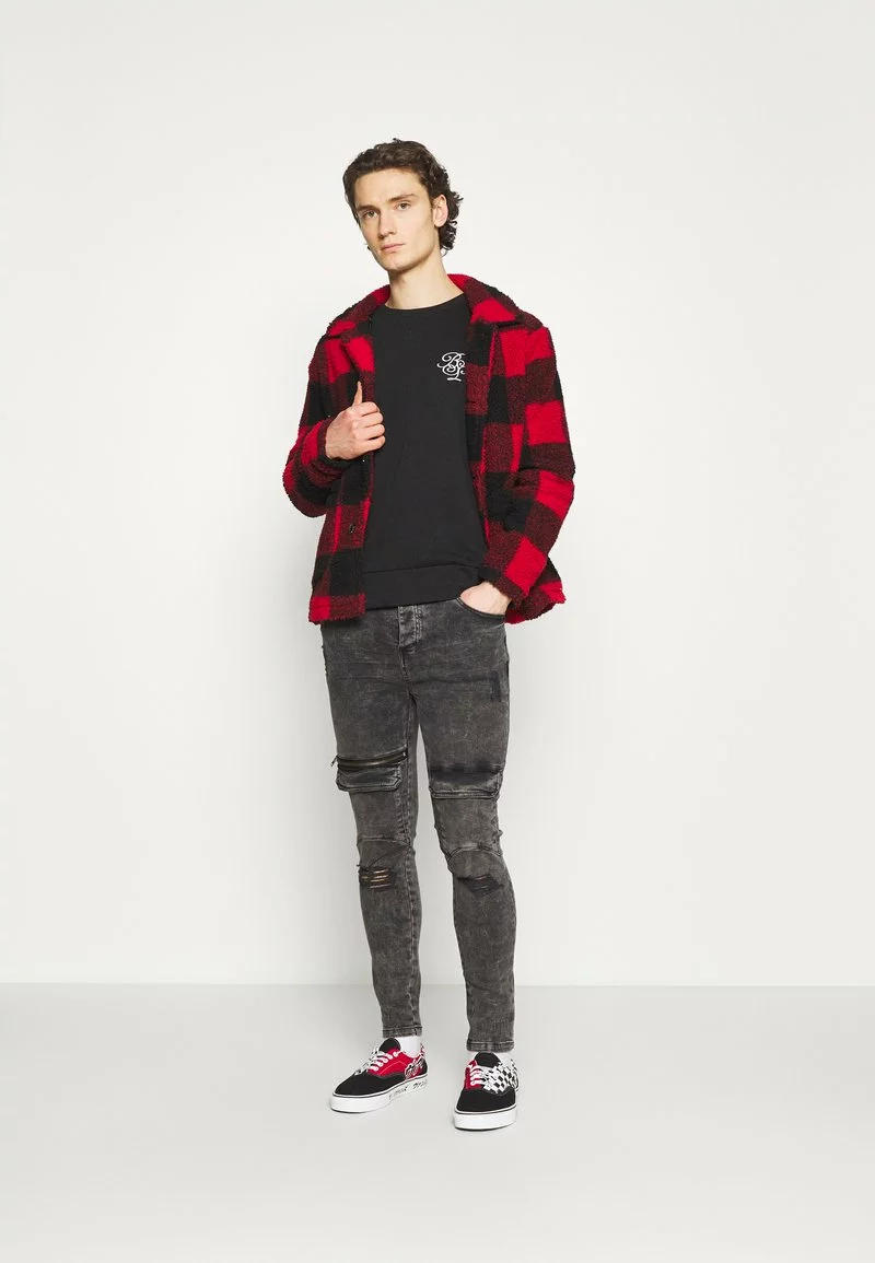 Brave Soul ARTHUR - Sudadera - Jet Black/optic White, Hombre 5 Brave Soul ARTHUR - Sudadera - Jet Black/optic White, Hombre - Imagen 5