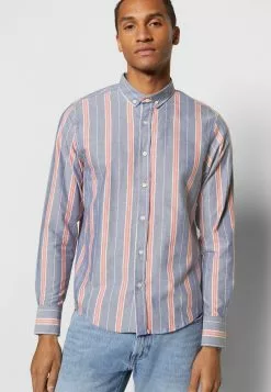 Brave Soul DOMAIN - Camisa - Optic White/light Blue/red, Hombre -Brave Soul Ventas 0d3d3db42ce34561adceb53140aa5eb6