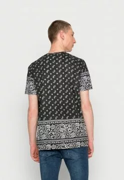 Brave Soul BASLEC - Camiseta Estampada - Jet Black/optic White, Hombre -Brave Soul Ventas 0e214055515142e4b48307f5c71d9ad0