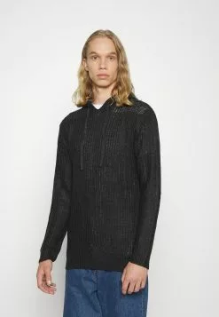 Brave Soul POYNOR - Jersey De Punto - Charcoal Marl, Hombre
