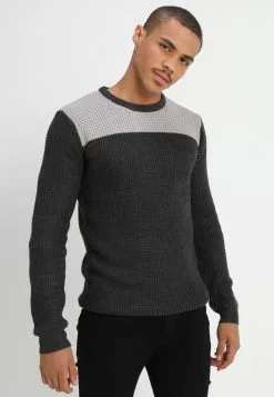 Brave Soul HERMES - Jersey De Punto - Charcoal, Hombre