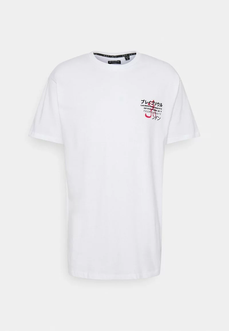 Brave Soul FIERCE - Camiseta Estampada - White, Hombre 6 Brave Soul FIERCE - Camiseta Estampada - White, Hombre - Imagen 6