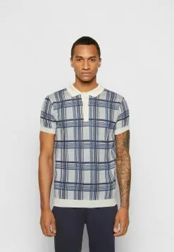 Brave Soul JAXON - Polo - Ecru/navy, Hombre -Brave Soul Ventas 0edd2679a24a4838b0734f1934f91adf