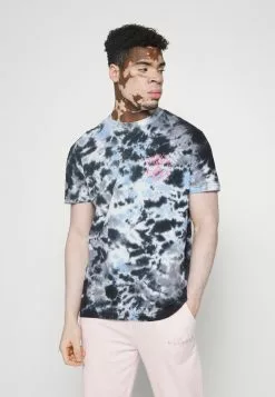 Brave Soul MONTE - Camiseta Estampada - Blue/white/navy, Hombre