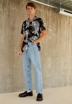 Brave Soul Camisa - Jet Black, Hombre