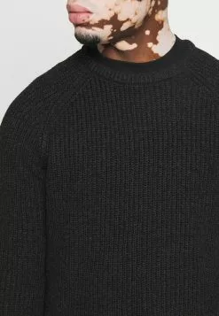 Brave Soul Jersey De Punto - Dark Grey Marl, Hombre -Brave Soul Ventas 118282fd5e094cdf81ab25022a1b3947