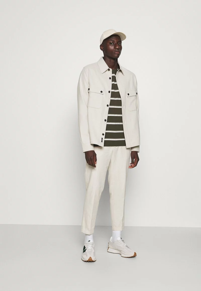 Brave Soul 3 Pack - Camiseta Estampada - True Khaki/navy/burgundy, Hombre 1 Brave Soul 3 Pack - Camiseta Estampada - True Khaki/navy/burgundy, Hombre