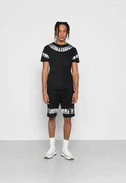 Brave Soul Camiseta Estampada - Jet Black/optic White, Hombre