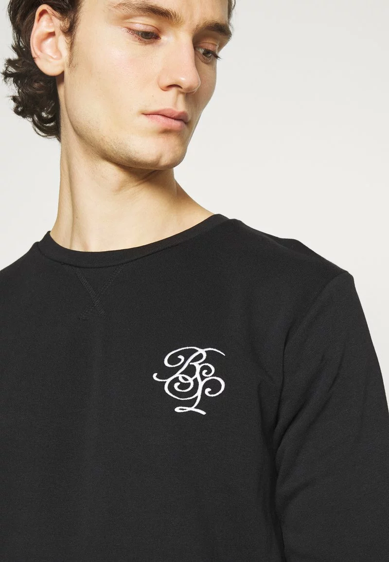 Brave Soul ARTHUR - Sudadera - Jet Black/optic White, Hombre 7 Brave Soul ARTHUR - Sudadera - Jet Black/optic White, Hombre - Imagen 7