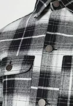 Brave Soul TECHNIQUE - Chaqueta Fina - Black/white Check, Hombre -Brave Soul Ventas 131c01ffcb014e6185287594a94a67dd