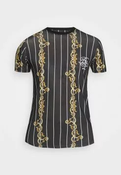 Brave Soul CALOR - Camiseta Estampada - Jet Black/multicolour, Hombre -Brave Soul Ventas 143885a4279b4b7f9b8613da7f98230b