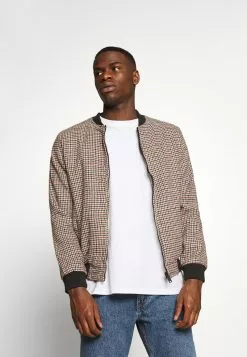 Brave Soul INSPIRATION - Chaqueta Fina - Stone/red/black, Hombre