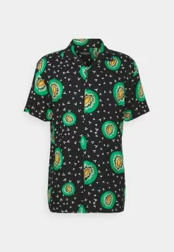 Brave Soul Camisa - Jet Black/multi Colour, Hombre