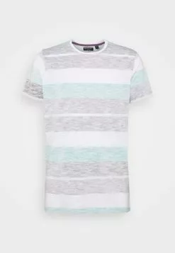 Brave Soul RANGE - Camiseta Estampada - Optic White/purple/mint/black, Hombre -Brave Soul Ventas 1649dba2c9a44b0aa16807153a219854