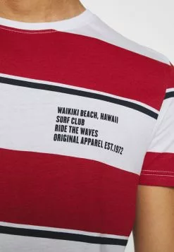 Brave Soul KOLOA - Camiseta Estampada - Optic White/red/dark Navy, Hombre -Brave Soul Ventas 1653e03aef164e369f2605f0ec8a67b0