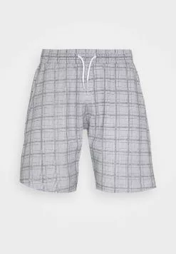 Brave Soul JENSONCHECK - Shorts - Black/white, Hombre -Brave Soul Ventas 17c6de3e119d4baf82a4b15fd5e07c5f