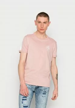Brave Soul VISCAAL - Camiseta Estampada - Pink/white, Hombre