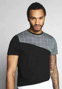 Brave Soul GARFISH - Camiseta Estampada - Black/white, Hombre -Brave Soul Ventas 18eace7446484901b985ef70392797ea