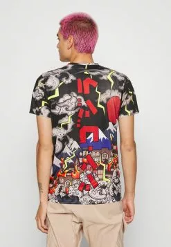 Brave Soul Camiseta Estampada - Jet Black, Hombre -Brave Soul Ventas 191c87927bc047caa59be6f67419906b