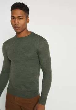 Brave Soul PARSECL - Jersey De Punto - Khaki, Hombre -Brave Soul Ventas 1a367e6d3c234ec988db937bc311a911