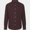 Brave Soul POMPEIIE - Camisa - Burgundy, Hombre