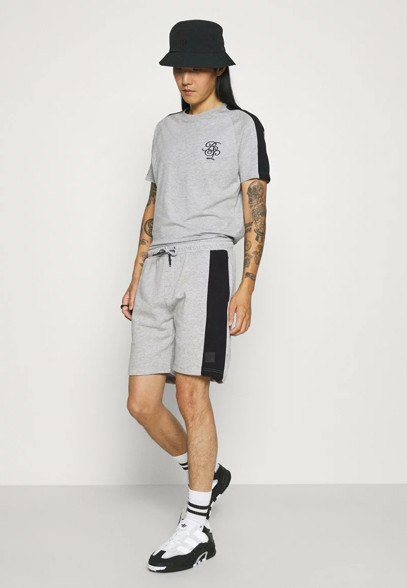 Brave Soul ALEX - Camiseta Estampada - Light Grey Marl/jet Black, Hombre 2 Brave Soul ALEX - Camiseta Estampada - Light Grey Marl/jet Black, Hombre - Imagen 2