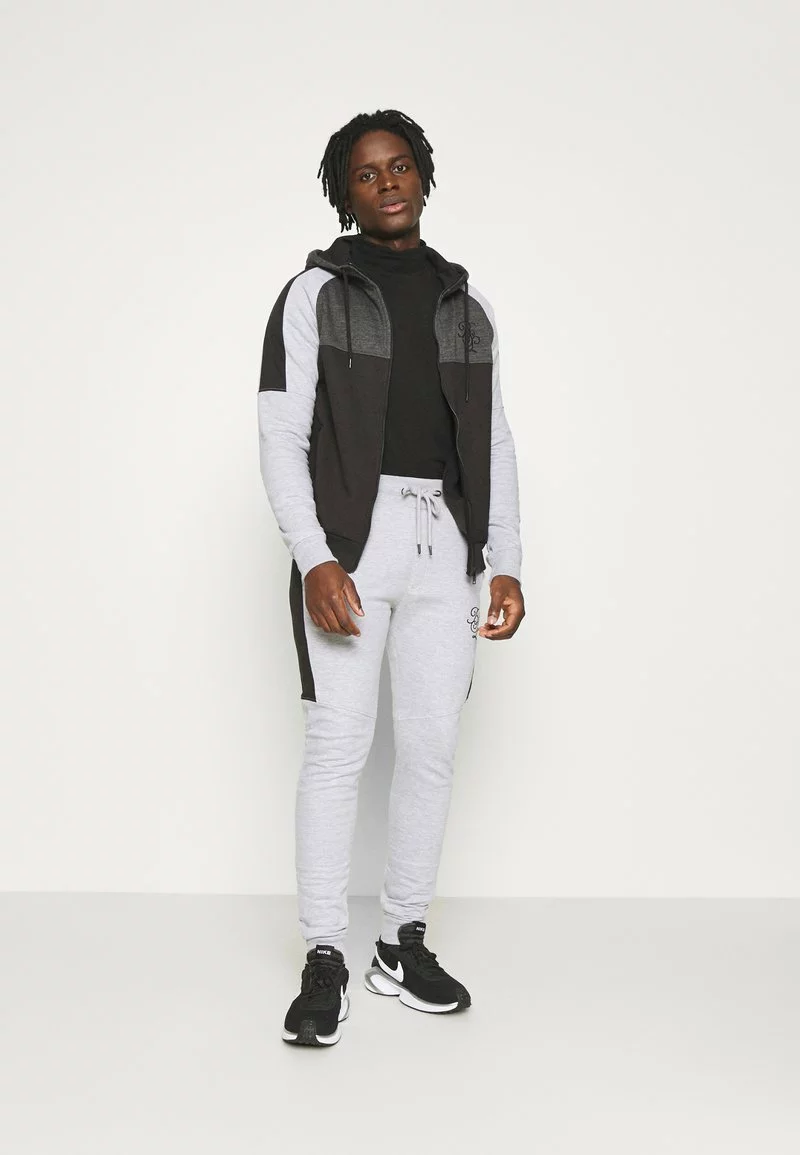 Brave Soul DALIA - Chándal - Black/charcoal/ Grey Marl, Hombre 2 Brave Soul DALIA - Chándal - Black/charcoal/ Grey Marl, Hombre - Imagen 2