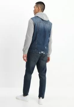 Brave Soul Chaqueta Vaquera - Blue Denim/grey, Hombre -Brave Soul Ventas 214494d78fbc402d8142fe7705157bb6