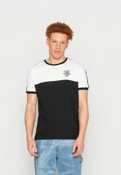 Brave Soul ROLLO - Camiseta Estampada - Optic White/jet Black, Hombre