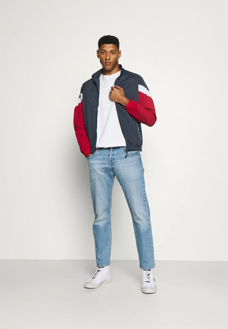 Brave Soul JESSE - Chaqueta Fina - Navy/red/white, Hombre 2 Brave Soul JESSE - Chaqueta Fina - Navy/red/white, Hombre - Imagen 2