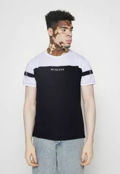 Brave Soul Camiseta Estampada - White/black, Hombre