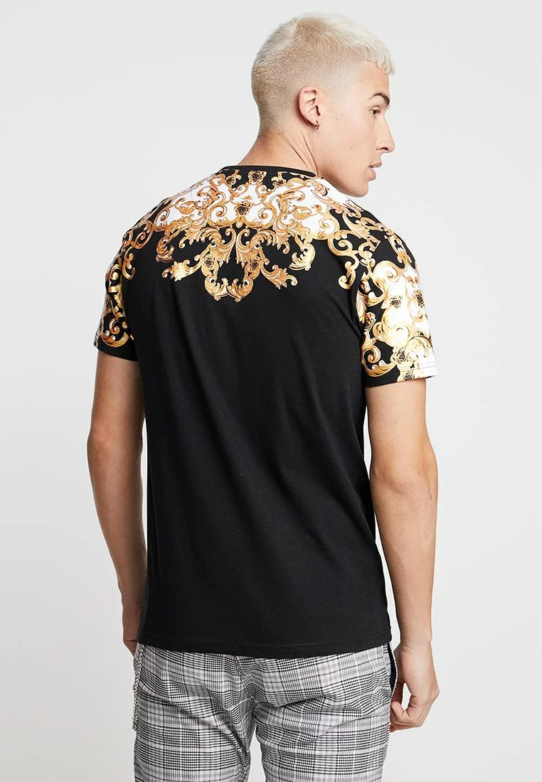 Brave Soul SCROLL - Camiseta Estampada - Black, Hombre 3 Brave Soul SCROLL - Camiseta Estampada - Black, Hombre - Imagen 3