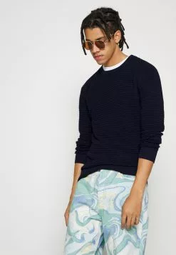 Brave Soul Jersey De Punto - Midnight Navy, Hombre -Brave Soul Ventas 259d88d099854d0996ba66882ff27d10