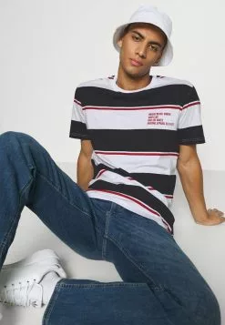 Brave Soul KOLOA - Camiseta Estampada - Optic White/dark Navy/red, Hombre -Brave Soul Ventas 26d381a061e64c4ba74f2051570b0fbc