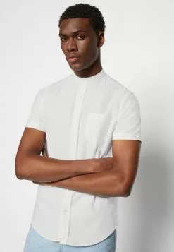 Brave Soul TRIBUNEB - Camisa - Optic White/light Blue, Hombre -Brave Soul Ventas 2785ba6c66be4cc7b31115489c575a3f