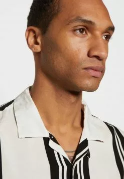 Brave Soul RHONE - Camisa - Optic White/jet Black, Hombre -Brave Soul Ventas 28e8f9ee0f70428580aa4595607531b8